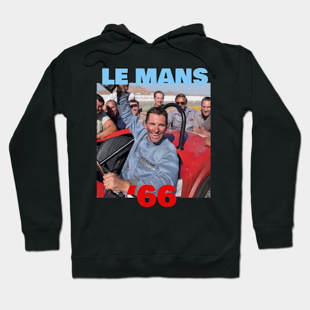 Le Mans ‘66 Bale Hoodie by shortwelshlegs